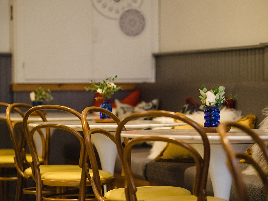 cafe with bentwood chairs